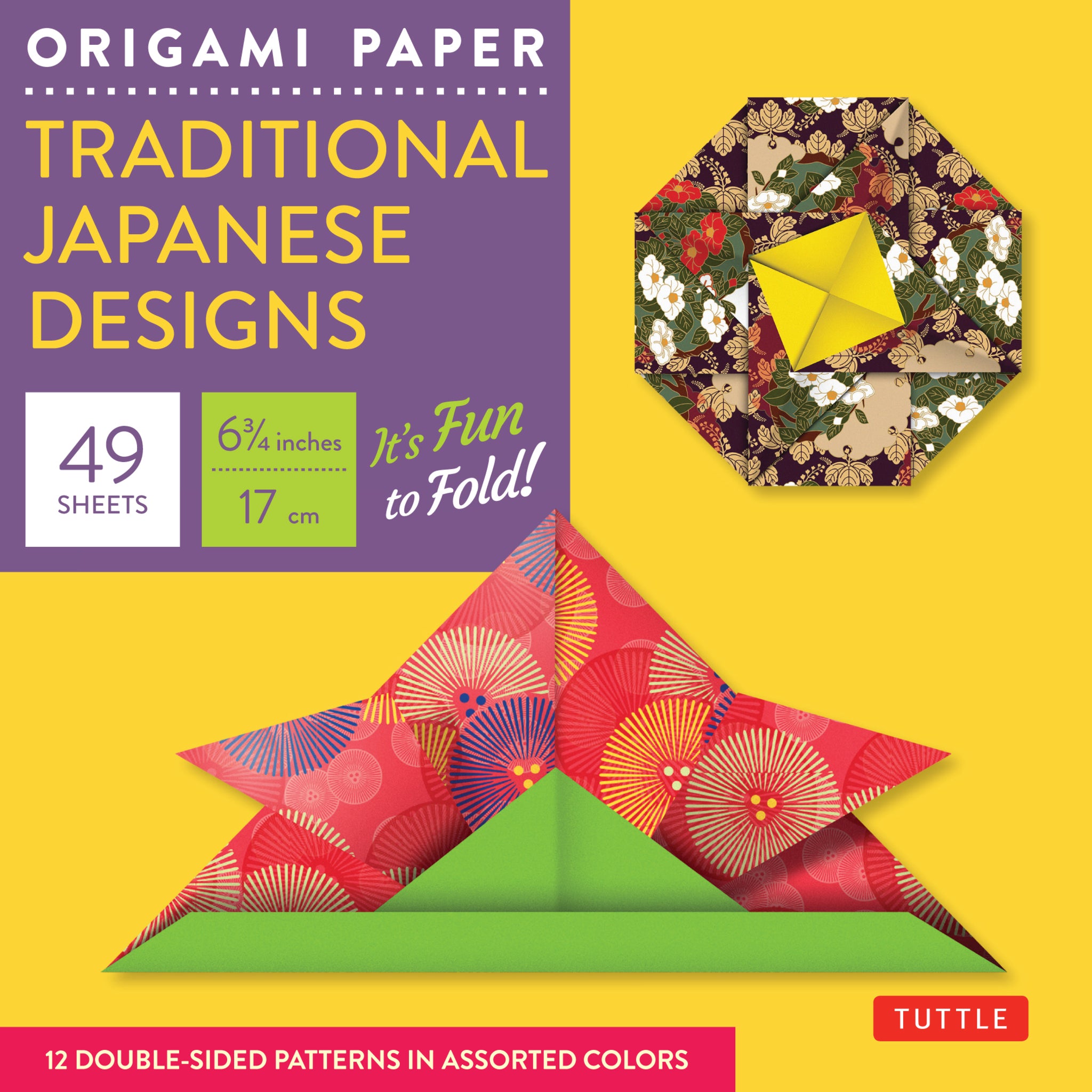 Cover image for Origami Paper - Traditional Japanese Designs - Small 6 3/4" ISBN 9780804841894